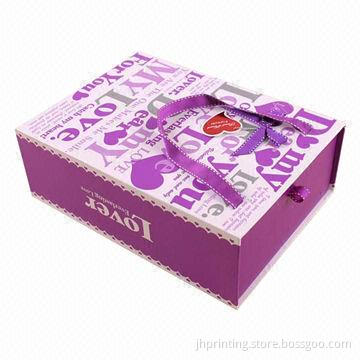 Drawer Gift Box with Ribbon Handle
